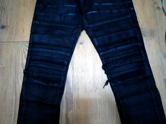 보이런던 데미지 코팅 고딕 고스 다크웨어 팬츠(BoyLondon Damage coatting Gothic Goth Darkwear pants) 4.JPG