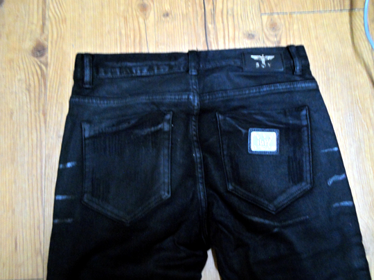 보이런던 데미지 코팅 고딕 고스 다크웨어 팬츠(BoyLondon Damage coatting Gothic Goth Darkwear pants) 5.JPG